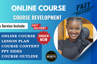 create online course content, ppt slides,  curriculum on self help lesson plan