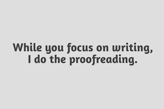 proofread your english text for grammar, punctuation and wording