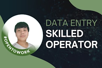 perform any data entry work