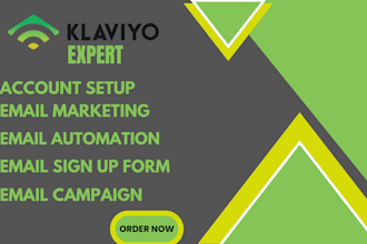 set up high converting email marketing flows in klaviyo, ecommerce