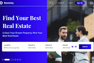 build a real estate investor landing page website  mls, idx website