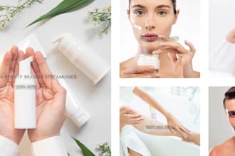 design 7 figure skincare shopify spa cosmetic store paraben salon beauty website