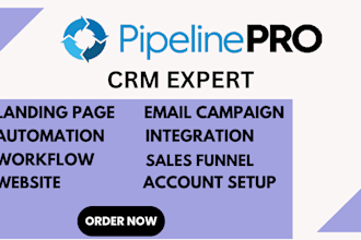 create a pipeline pro, funnels, landing pages, automation, rei reply