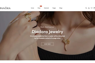 design jewelry website jewelry shopify store jewelry store dropshipping store