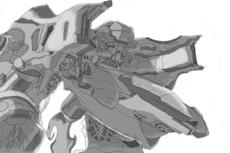 dawing mechas and scifi concepts