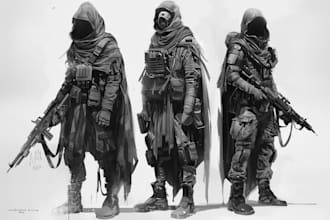 draw your star wars sci fi character art