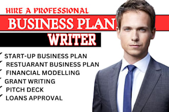 investor business plan for restaurant and food truck, grant, pitch deck, loans