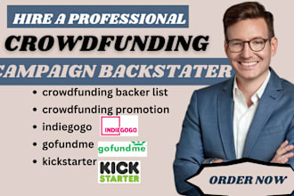 generate active crowdfunding backers list for kickstarter indiegogo gofundme