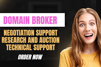 be your domain broker, domain manager and domain agent