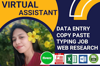 convert pdf to word, data entry, web research, copy paste, typing