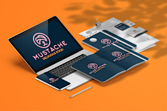 create corporate logo, brand identity with complete branding kit