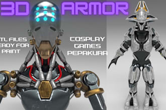 do 3d armor for cosplay, video games or pepakura