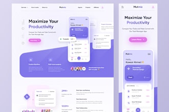 do UX UI design for your app, saas, website, landing page