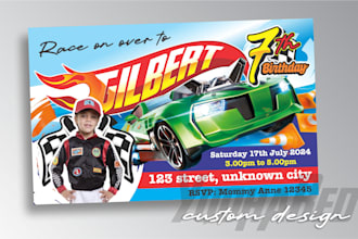 design a birthday invitation for kids