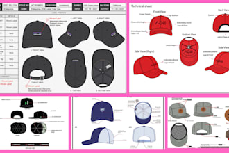do hat or cap design snapback flat skitch beanie scraf trucker hats, 3d mockup