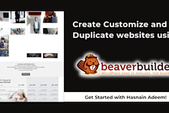create, customize, and duplicate your website in wordpress using beaver builder