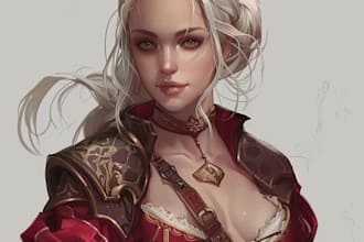 fantasy character sketch for you