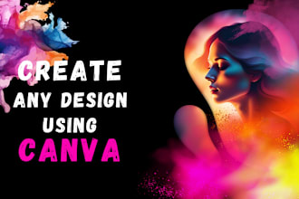 create any design using canva