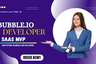 develop buuble io mvp, saas, mobile or website developer, adalo app developer