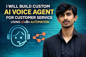 build  custom ai voice agent for customer service using n8n automation