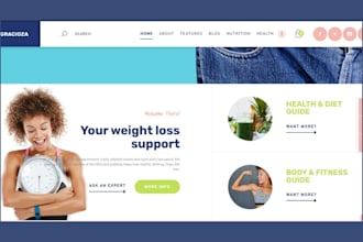 design weight loss website weight loss leads landing page with premium plugins