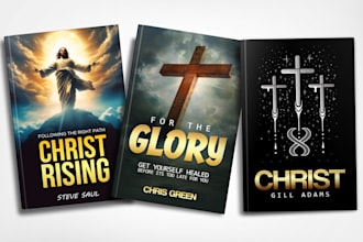 design christian book cover design or religious book cover