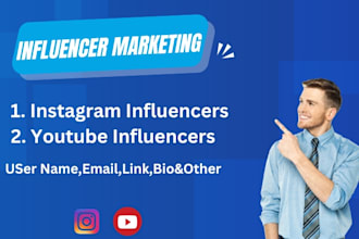 find the best instagram influencer email lists
