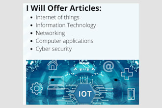 write information technology, cyber security articles, essays