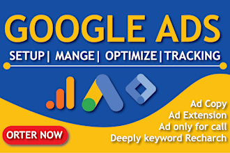 setup google search or ppc ads campaign with audit manage and optimization