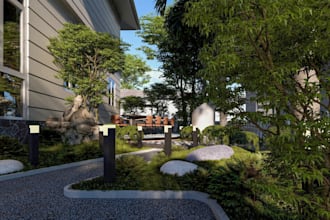 create custom backyard landscape design in 2d or 3d