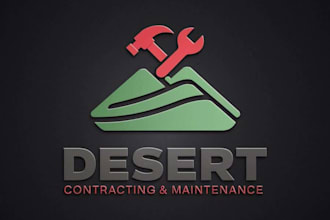 make professional desert contracting and maintenance logo