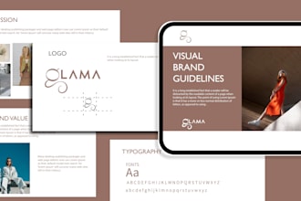 design full corporate brand identity guidelines with brand book and logo