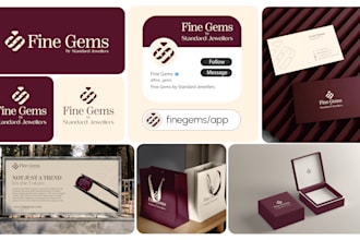 design brand kit, brand guidelines and logo