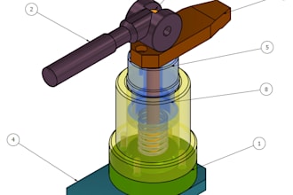 3d cad drawings and technical drawings for production