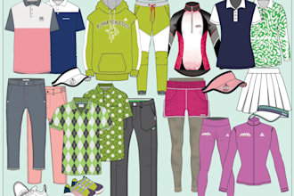 create golf clothing design