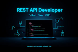 develop rest API using python flask and json integration