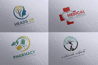 design health, medical, counseling, wellness, yoga, and fitness logo in 24hr
