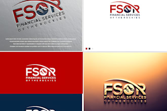 make modern accounting, financial and minimalist logo design