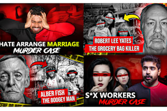 design eye catchy true crime youtube thumbnail for your channel