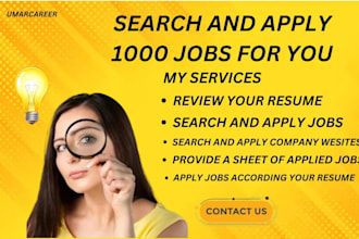 professional search and apply 1000 jobs for you