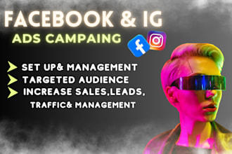run facebook advertising, marketing, fb ads campaign,fb ads manager, instagram