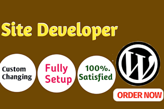 be your site devolper and custom changing