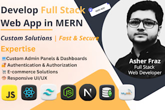 develop custom mern stack web application react js, next js, node js, mongodb