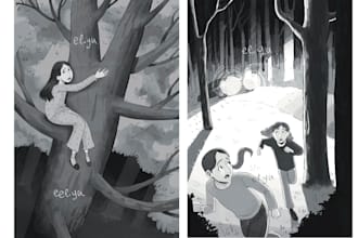 illustrate your childrens books for black and white print
