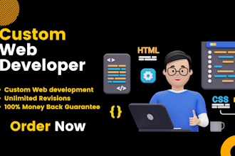 build, rebuild website development as a full stack developer, frontend developer