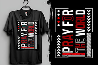 create custom illustration t shirt logo and typography design