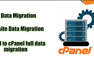perform web hosting data migration for cpanel to cpanel