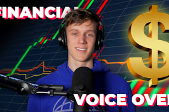 record a professional voiceover for finance and investment