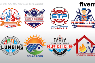 do plumbing, handyman, plumber, electrical, hvac oil gas real estate solar logo