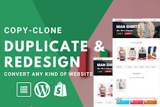 duplicate copy clone website or redesign wordpress website